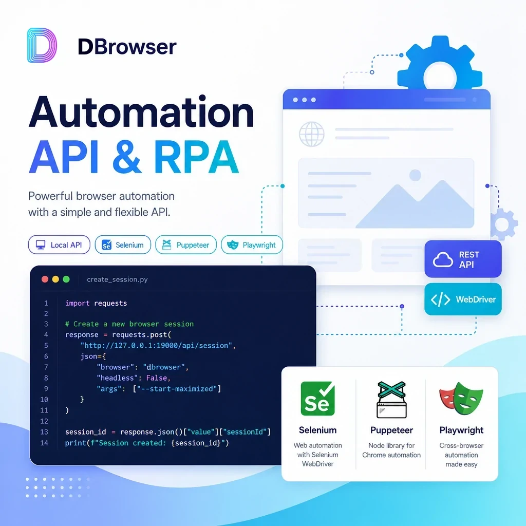 Automation API and RPA